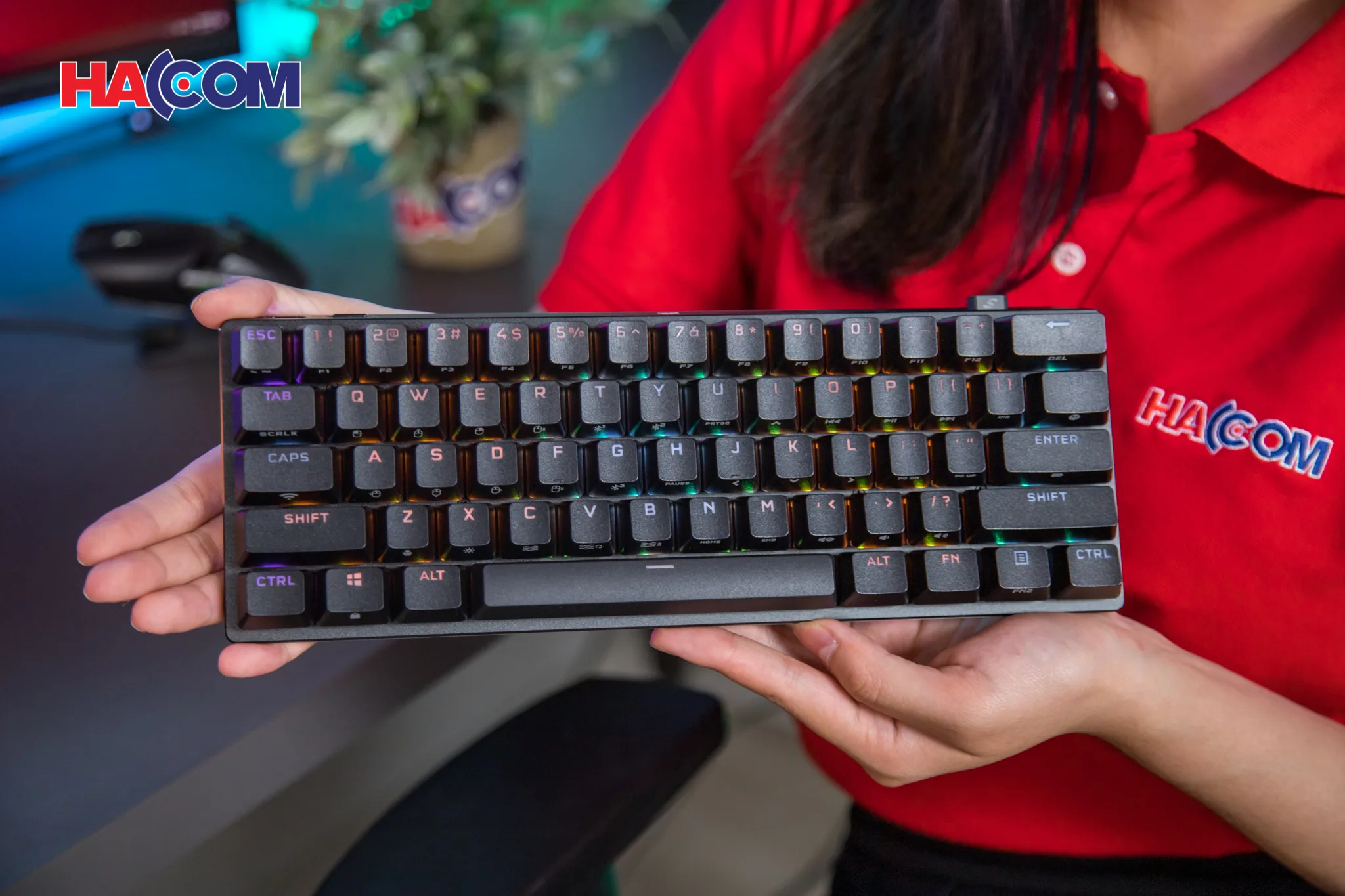 Bàn phím game không dây Corsair K70 Pro Mini đen Speed sw (CH-9189014-NA) thumb 7