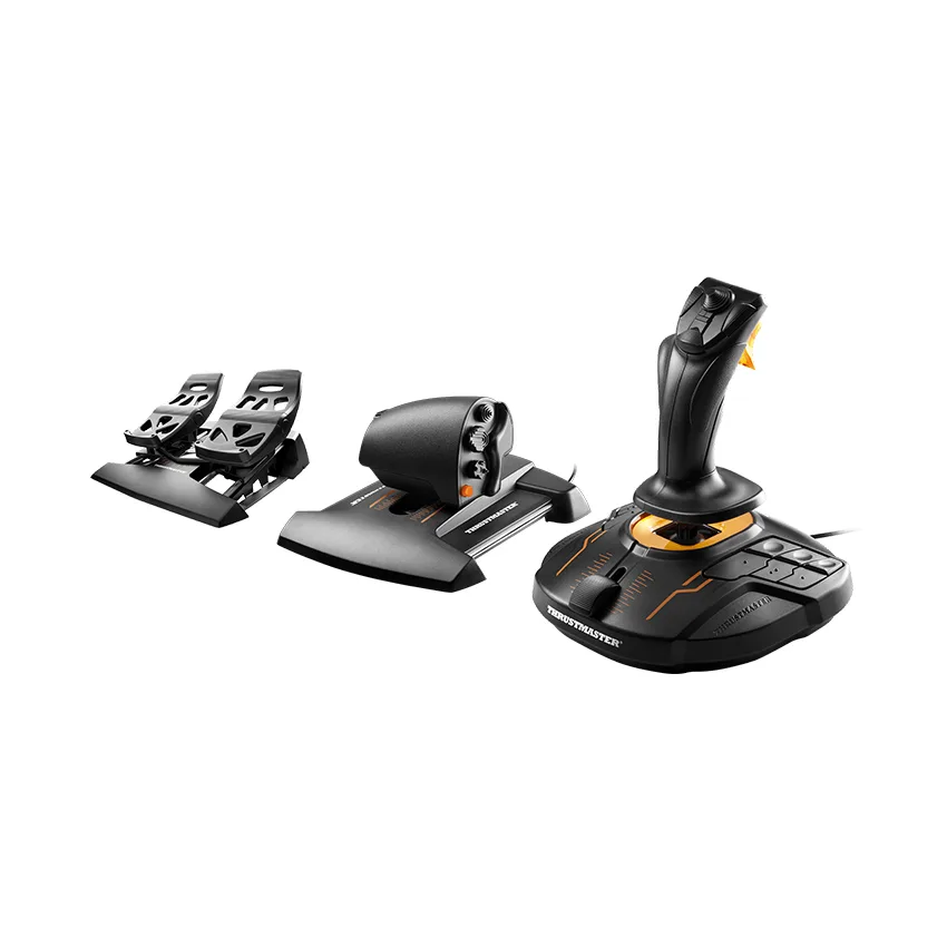 Cần Lái Máy Bay Thrustmaster T16000M Flight Pack (Đi kèm Bướm gas, Joystick ,Pedal)