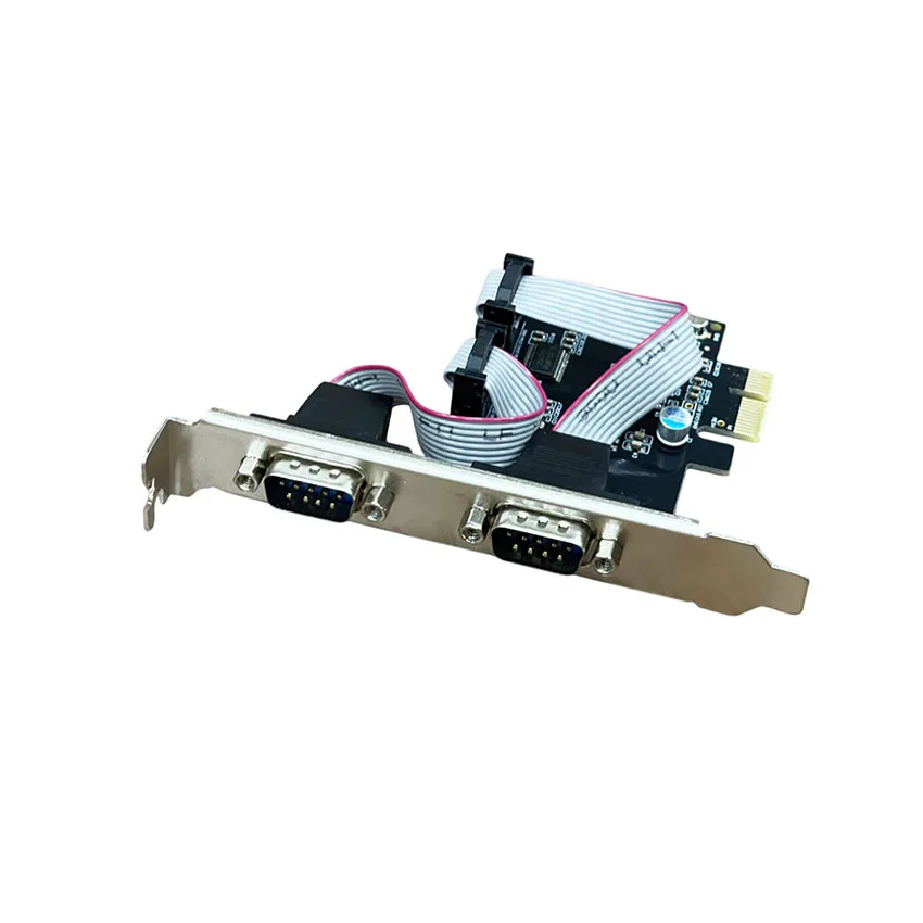 Card PCI-E to 2 Com RS232 DB9 Dtech PC0085 thumb 2