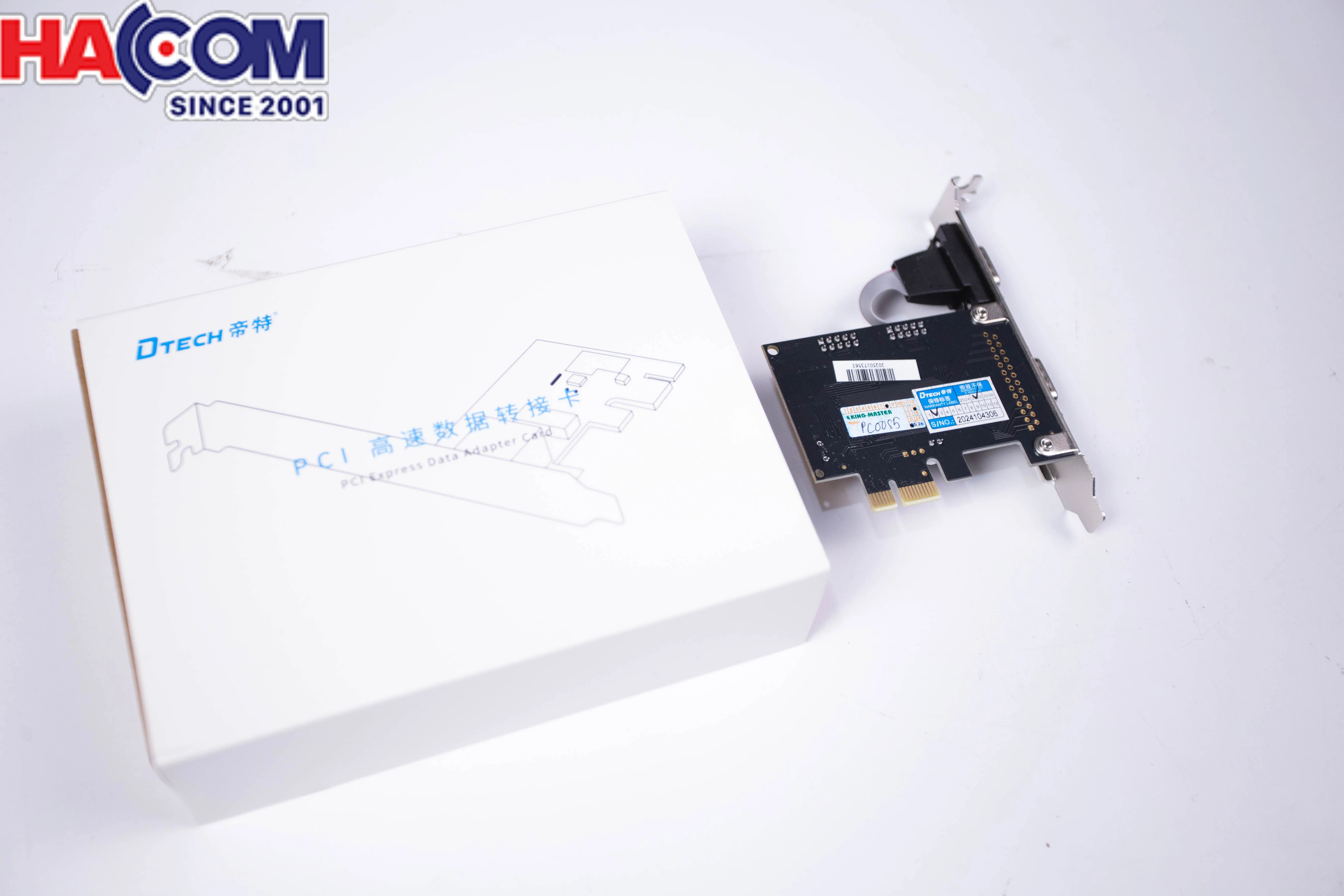 Card PCI-E to 2 Com RS232 DB9 Dtech PC0085 thumb 7