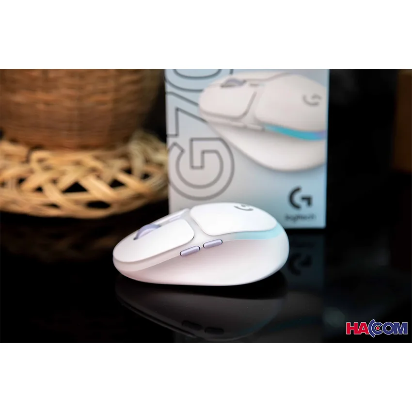 Chuột game không dây Logitech G705 RGB Aurora Off White (910-006369) thumb 6