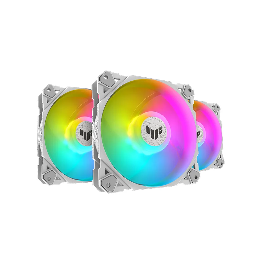 Fan Case Asus TUF GAMING TF120 ARGB 3IN1 WHITE ( Pack 3 Fan 12cm / Có Hub) thumb 3