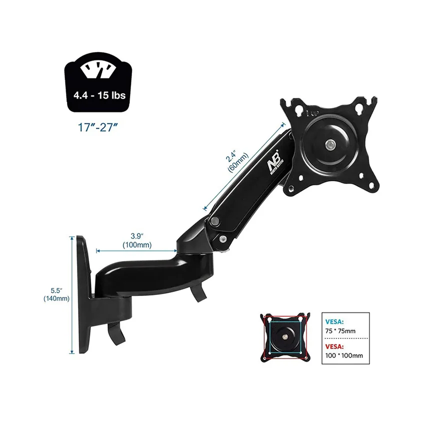 Giá treo màn máy tính North Bayou F150 (17 inch - 27 inch) (Gắn tường ) thumb 3
