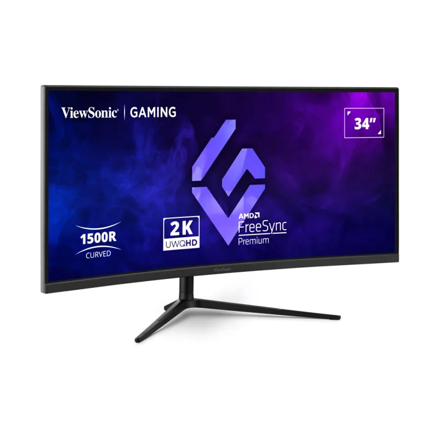 Màn hình ViewSonic VX3418C-2K (34 inch/UWQHD/VA/180Hz/1ms/loa/cong) thumb 2
