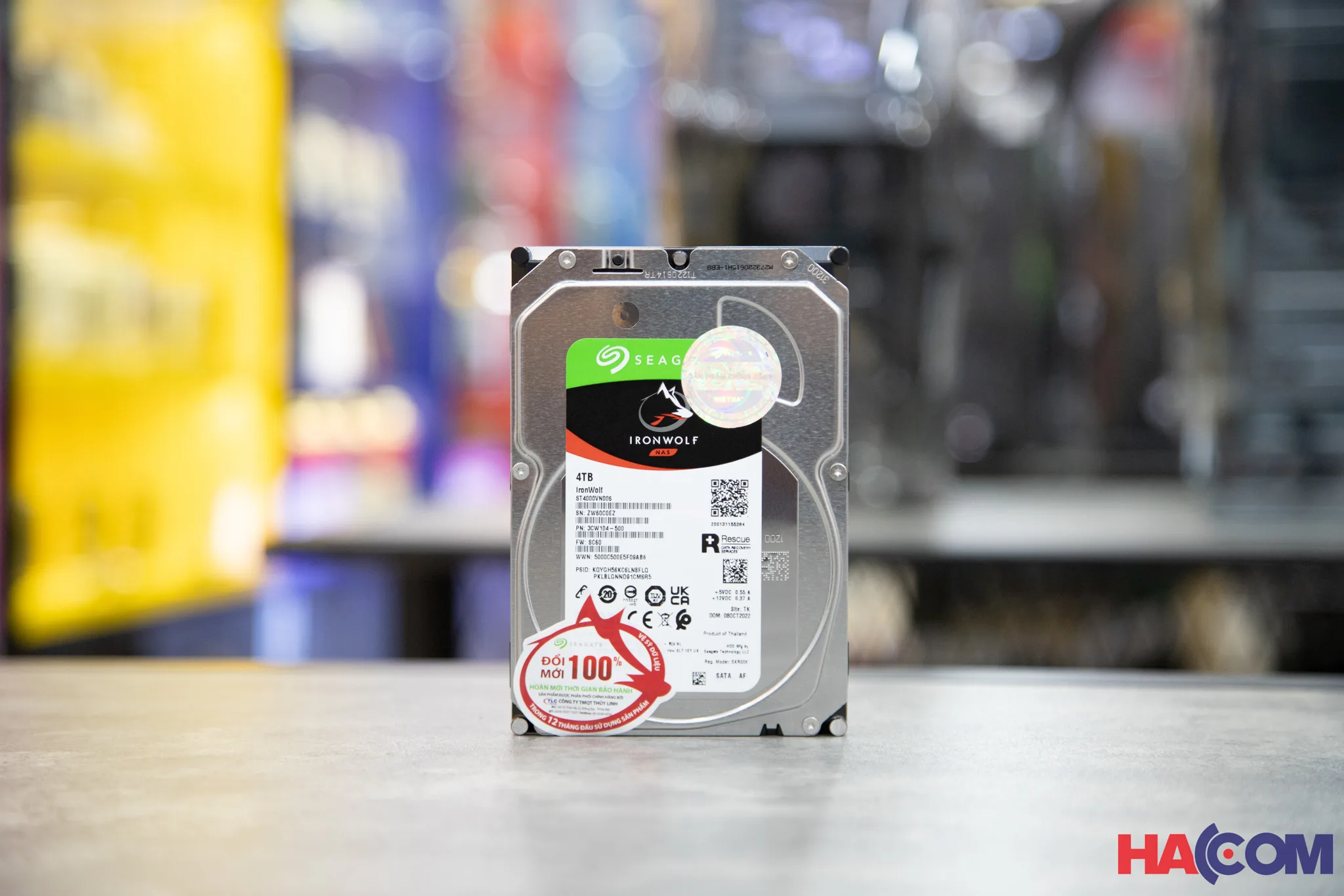 Ổ Cứng HDD SEAGATE IronWolf 4TB 3.5 inch, 5400RPM, SATA III3, 256MB Cache (ST4000VN006) thumb 3