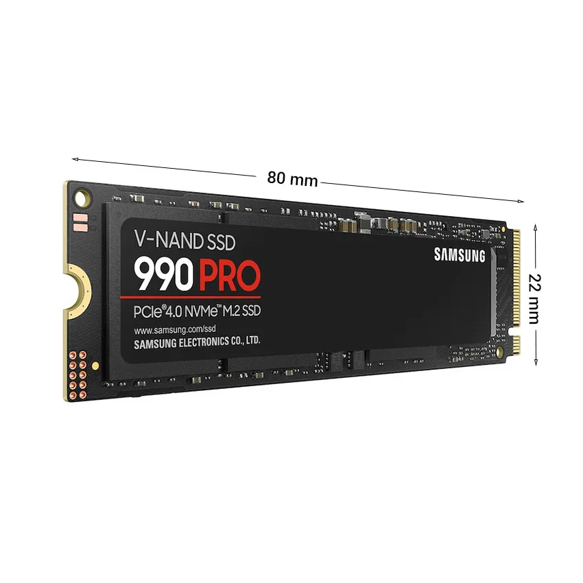 Ổ Cứng SSD Samsung 990 Pro 1TB – M.2 2280 PCIe Gen4 x4 (Đọc 7450MB/s - Ghi 6900MB/s) - (MZ-V9P1T0BW)  thumb 2