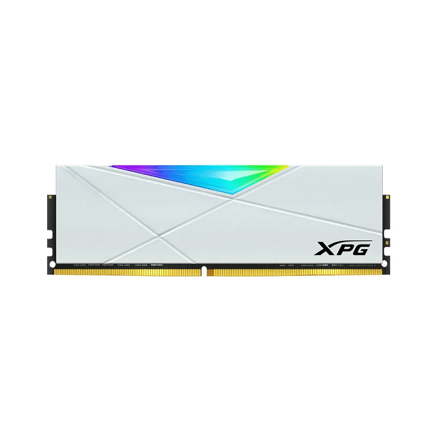 Ram Desktop Adata XPG Spectrix D50 RGB White (AX4U320016G16A-SW50) 16GB (1x16GB) DDR4 3200Mhz