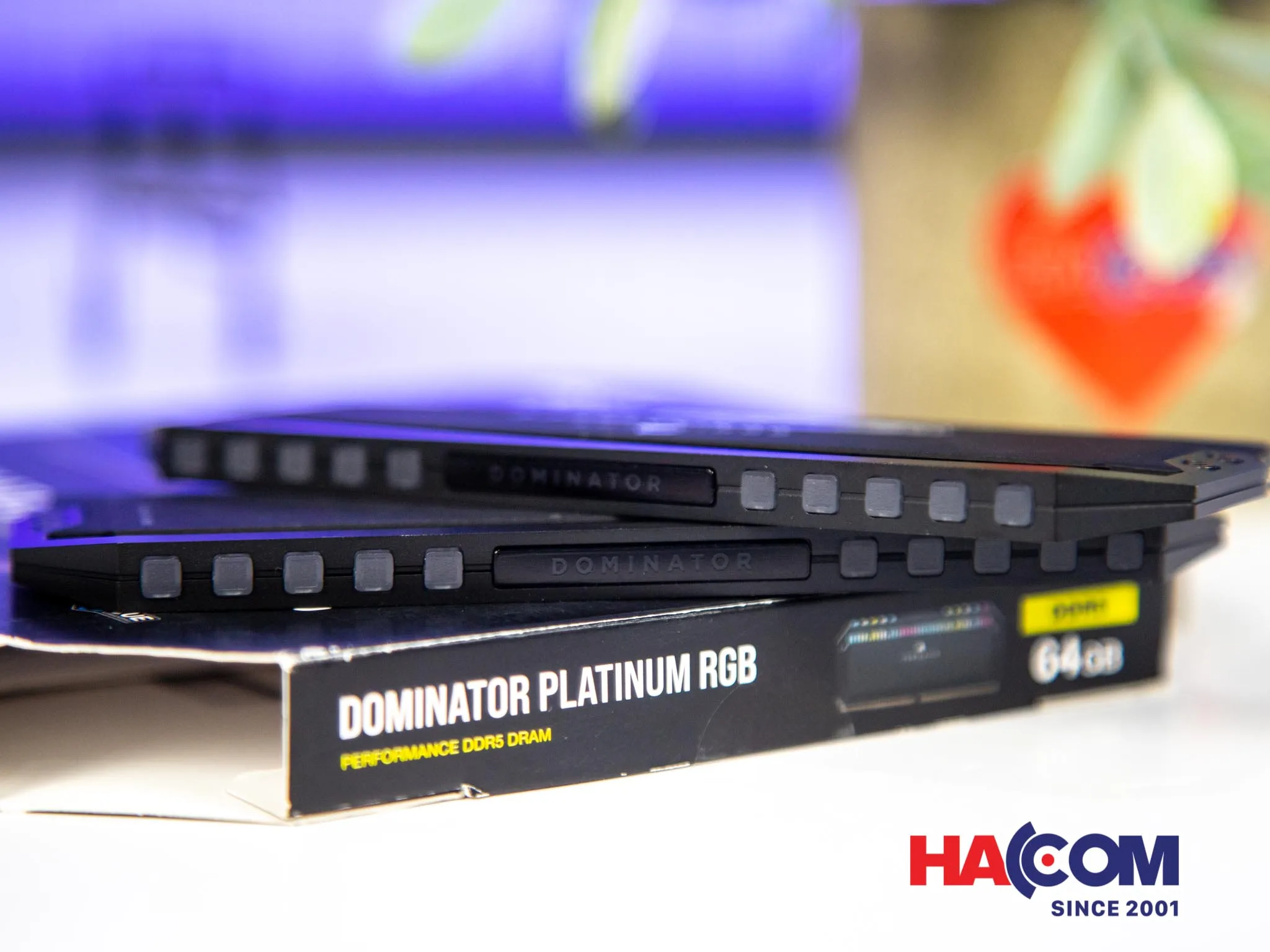 Ram Desktop Corsair DOMINATOR PLATINUM RGB Black (CMT64GX5M2B5200C40) 64GB (2x32GB) DDR5 5200MHz thumb 5