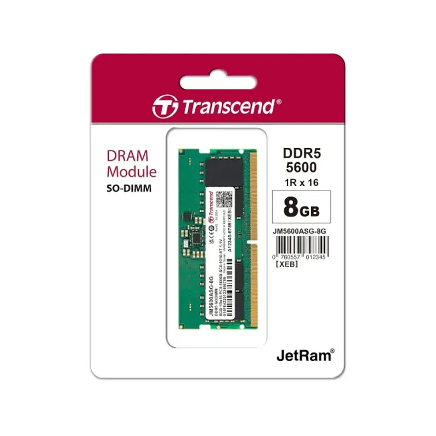 Ram Laptop Transcend (JM5600ASG-8G) 8GB (1x8GB) DDR5 5600MHz thumb 3