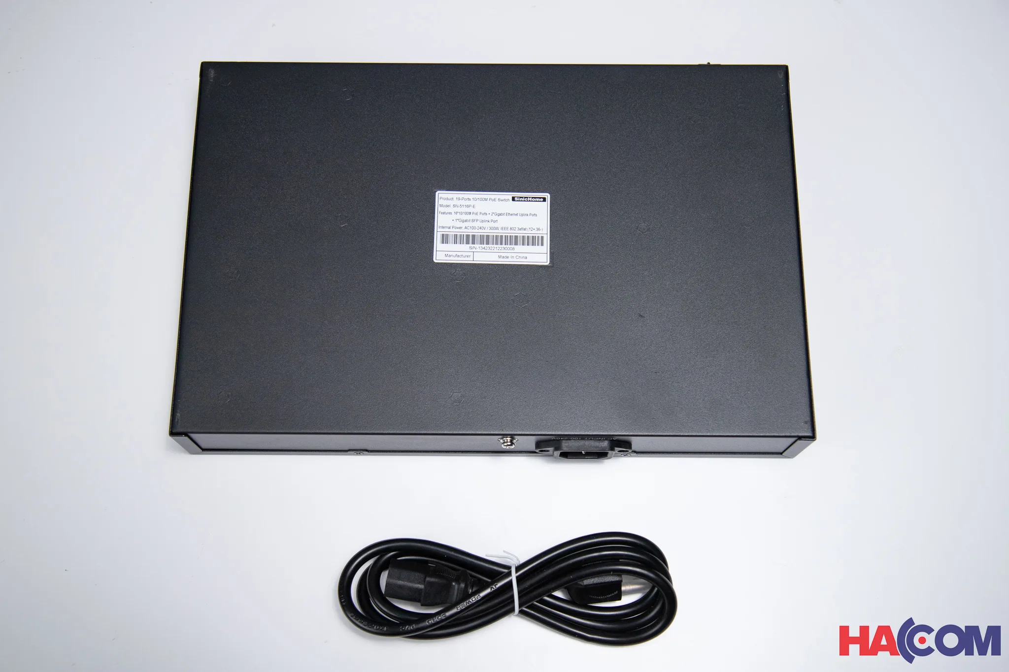 Switch POE SinicHome SN-5116P-E/16 POE/ 2 uplink1000M/1 uplink SFP/300W thumb 6