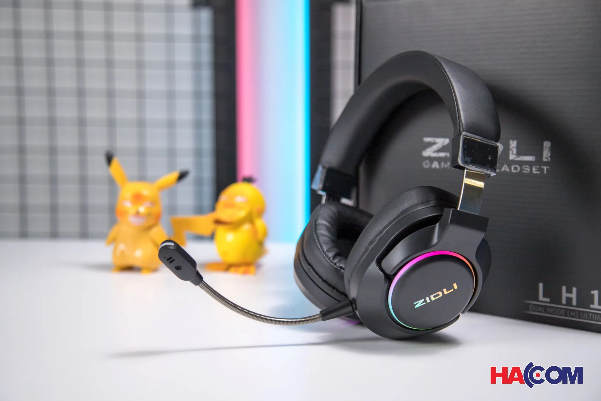 Tai nghe không dây Gaming Zidli LH1 Ultimate (7.1, 2.4G, LED RGB) thumb 7