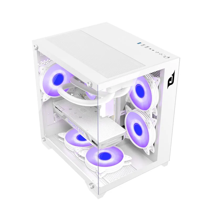 Vỏ Case EDRA ECS1503 White (mATX/0 fan)