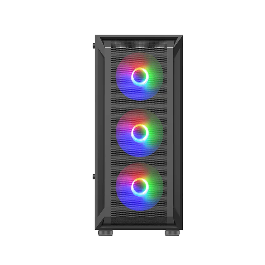 Vỏ case KENOO ESPORT AF302-3F Black   (Mid Tower / Màu Đen ) thumb 3