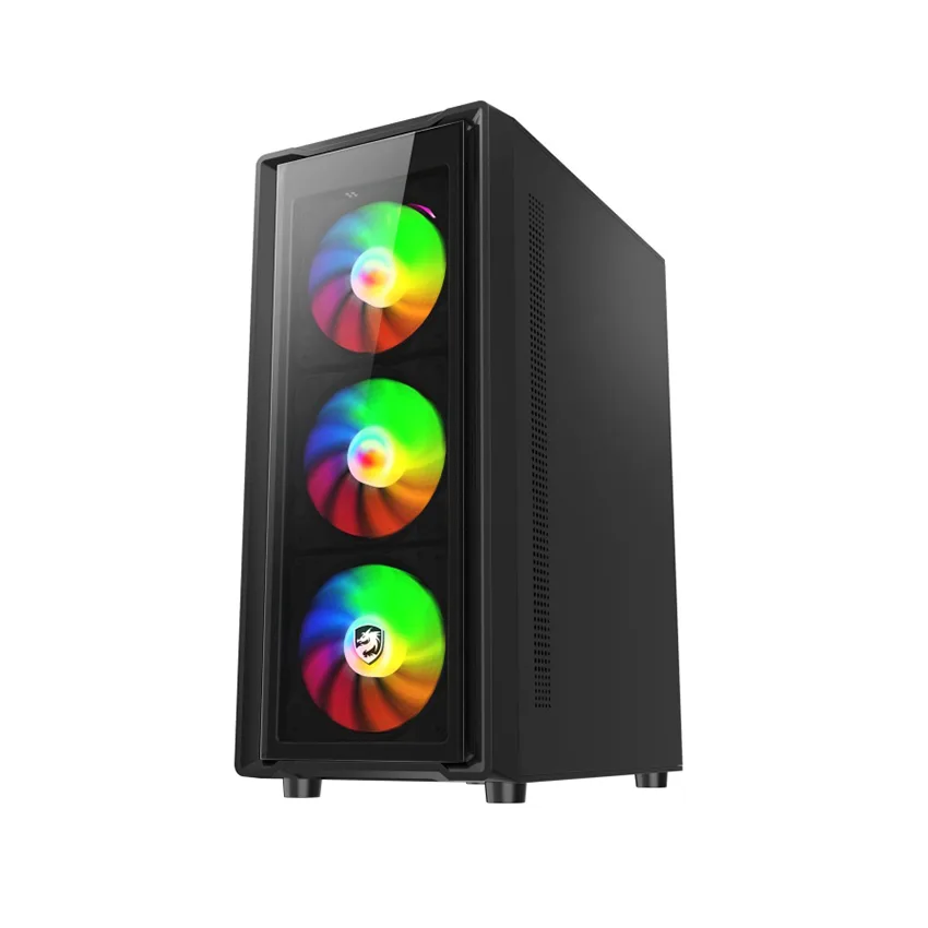 Vỏ Case VITRA CERES V305-G 3FRGB BLACK   (Mid Tower/Màu Đen/ Kèm sẵn 3 Fan RGB) thumb 2